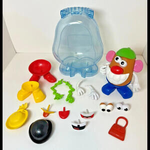 Mr Potato Head Spud Storage Container 13” Holder With 24 Accessories